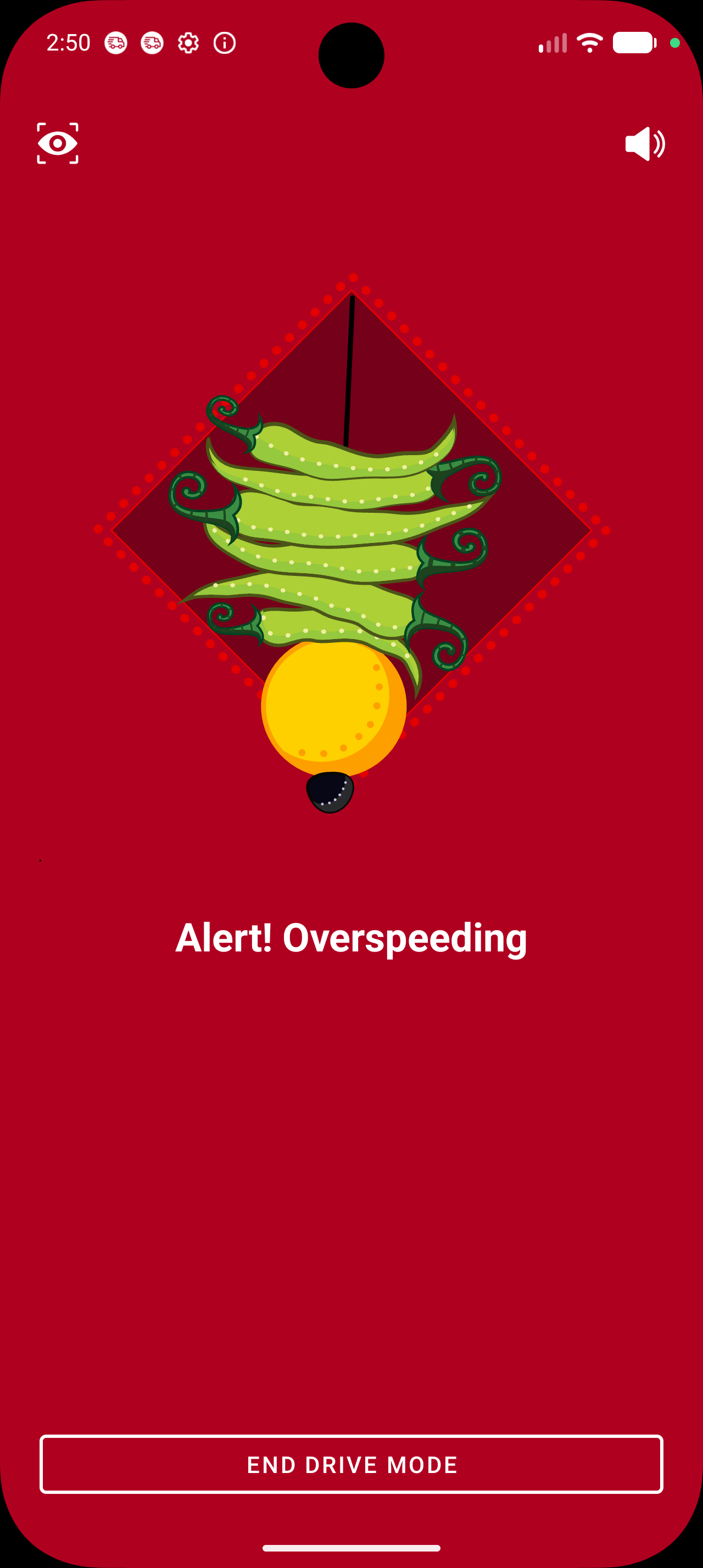 HumSafer alert — Overspeeding