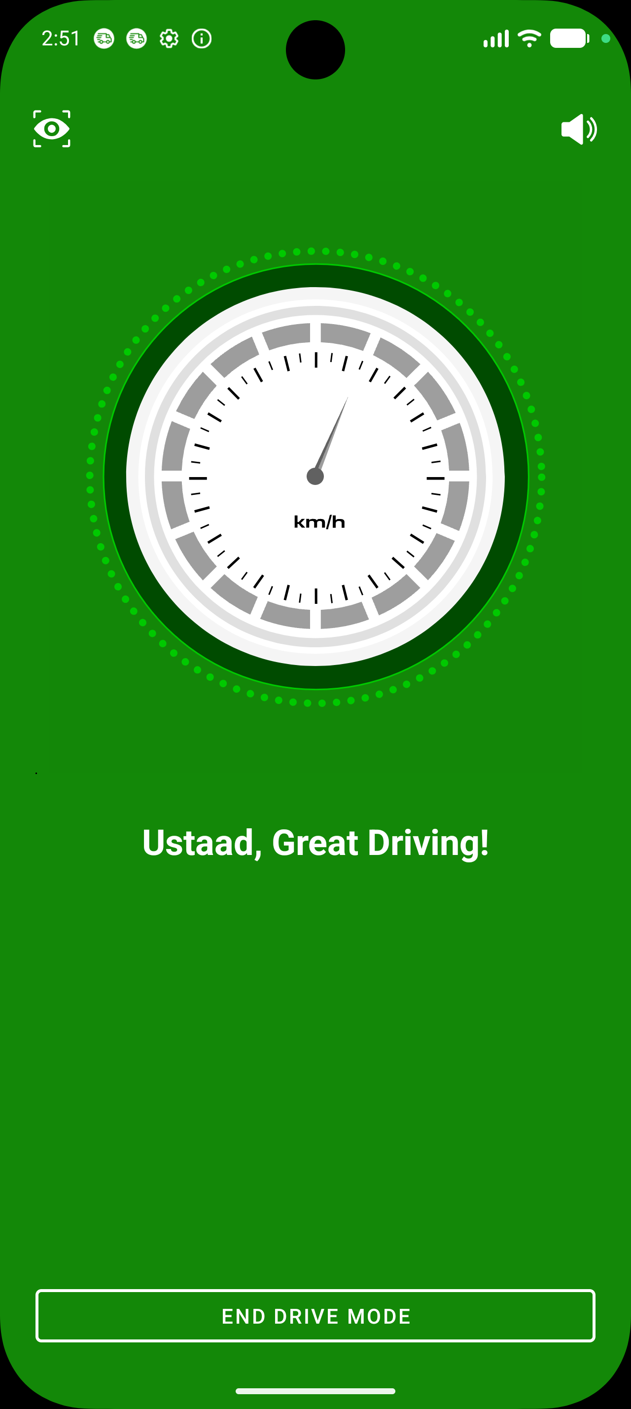 HumSafer Drive Mode — Ustaad, Great Driving!